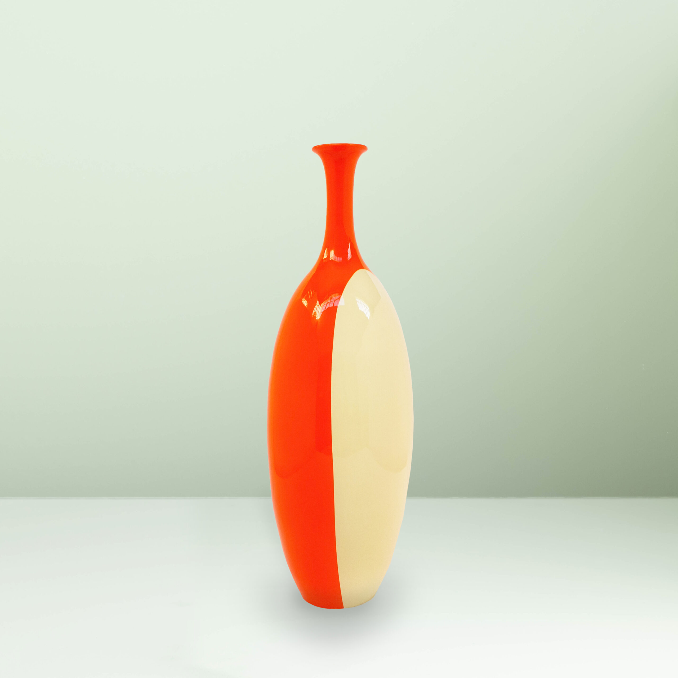 VASO ARANCIO FLUO ALTO — Ceramica Gatti 1928