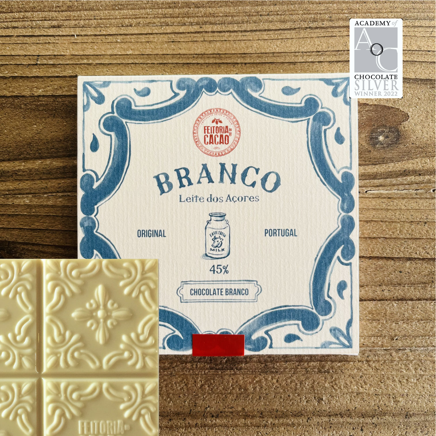 Chocolate Branco 45% + Leite dos AÇORES — Feitoria do Cacao