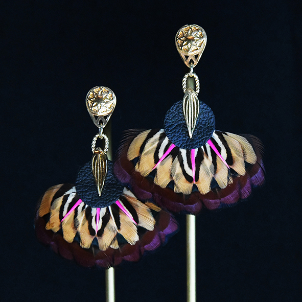 Boucles d’oreilles « » MadeinEstel — FLEUR DE PLUMES