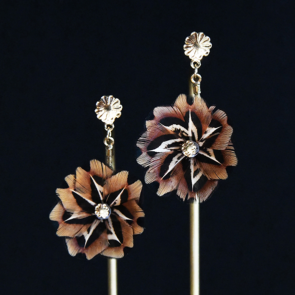 Boucles d’oreilles « Fleur d’Automne » — FLEUR DE PLUMES