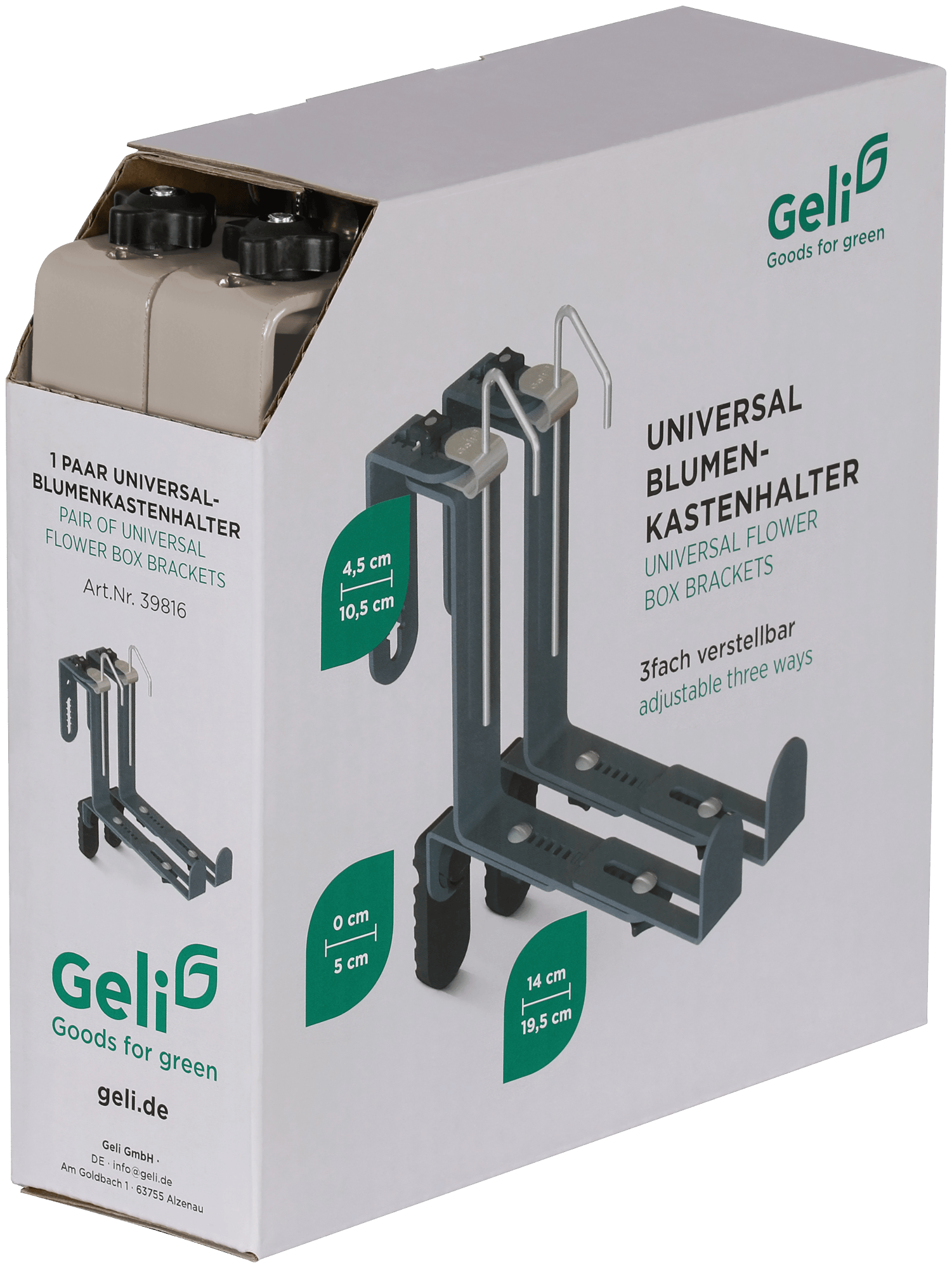 Blumenkasten-Halter — Geli