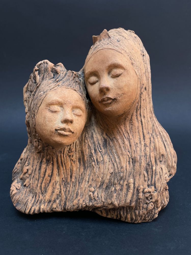 Buste Racine mère-fille — JADE SCULPTURES