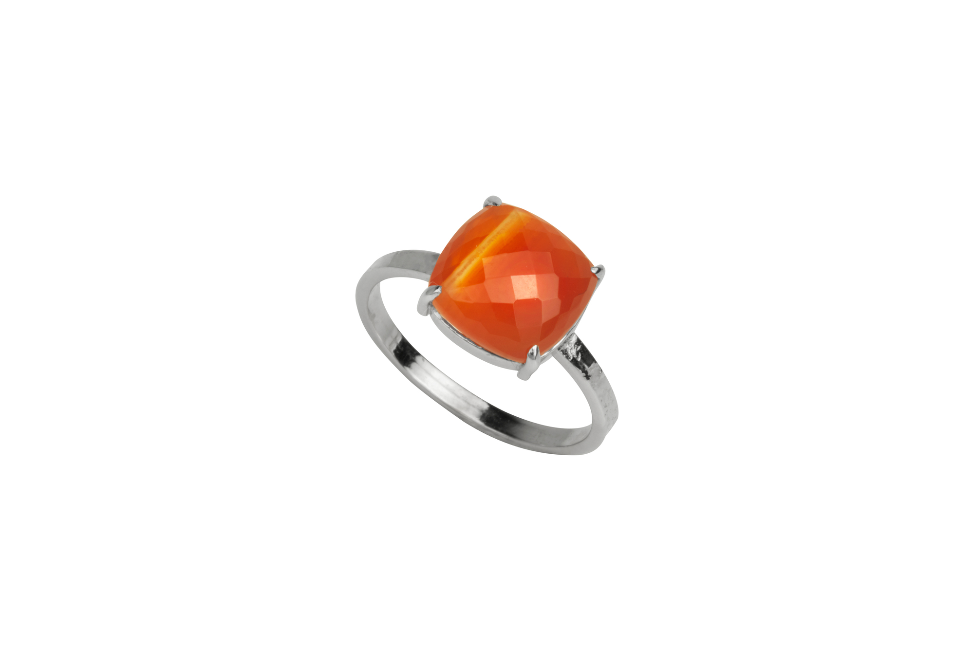 Bague coussin cornaline — La Fiancée du Bijoutier