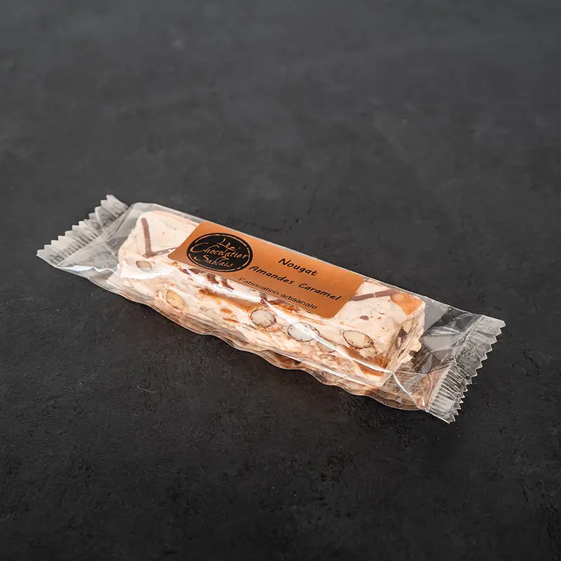 Barre Nougat Amandes Caramel — Le Chocolatier Sablais