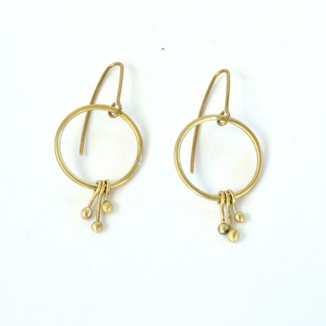 Boucles d’oreille 3 étamines — Lila LOISEL