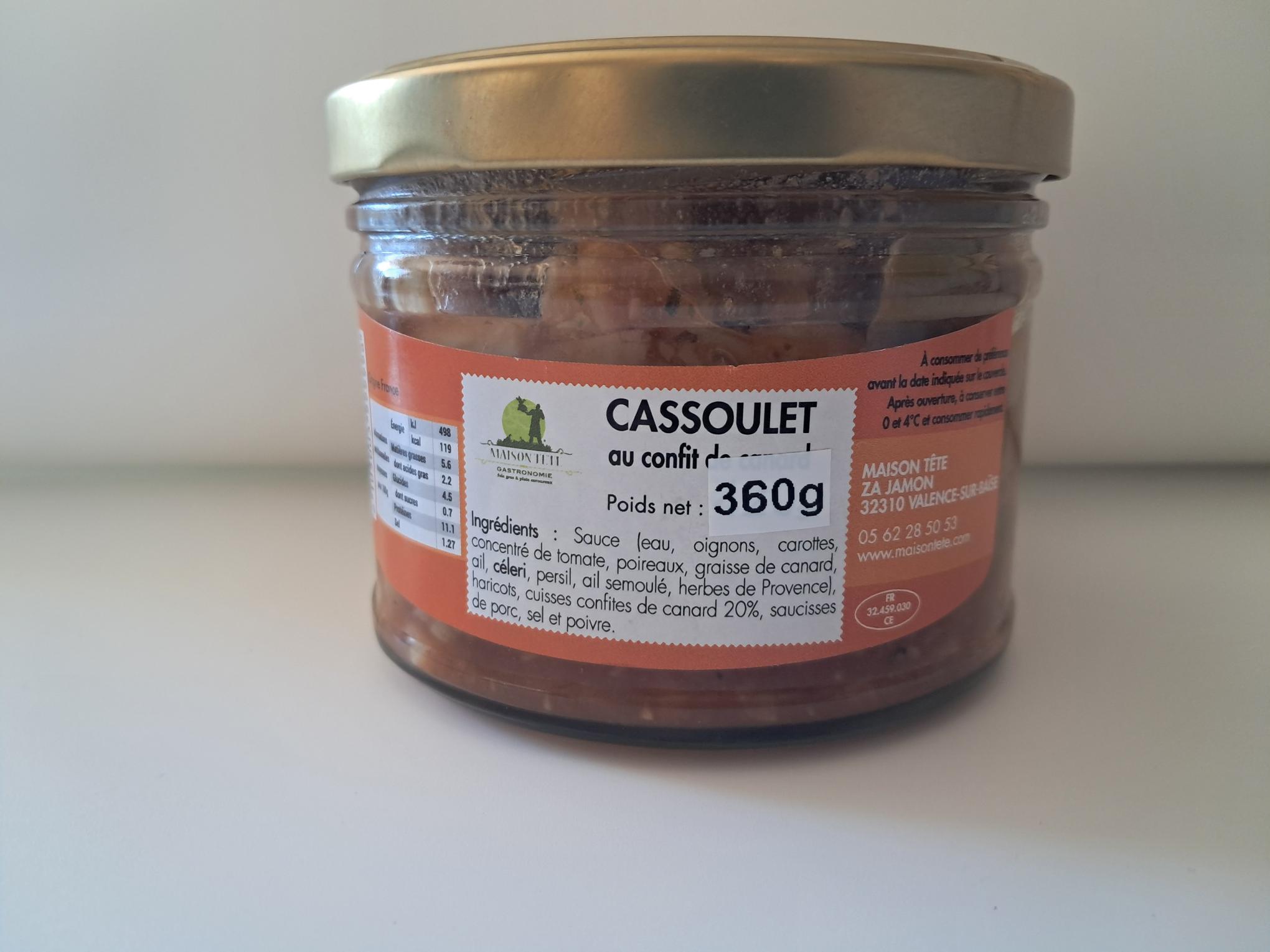 cassoulet 1 part — Maison Tête