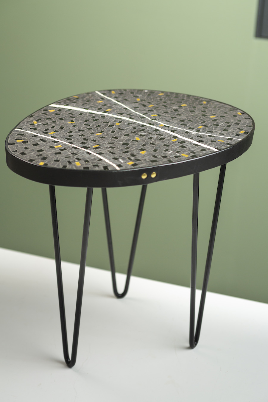 Bout de canapé galet mosaïque — Muséa mosaïque