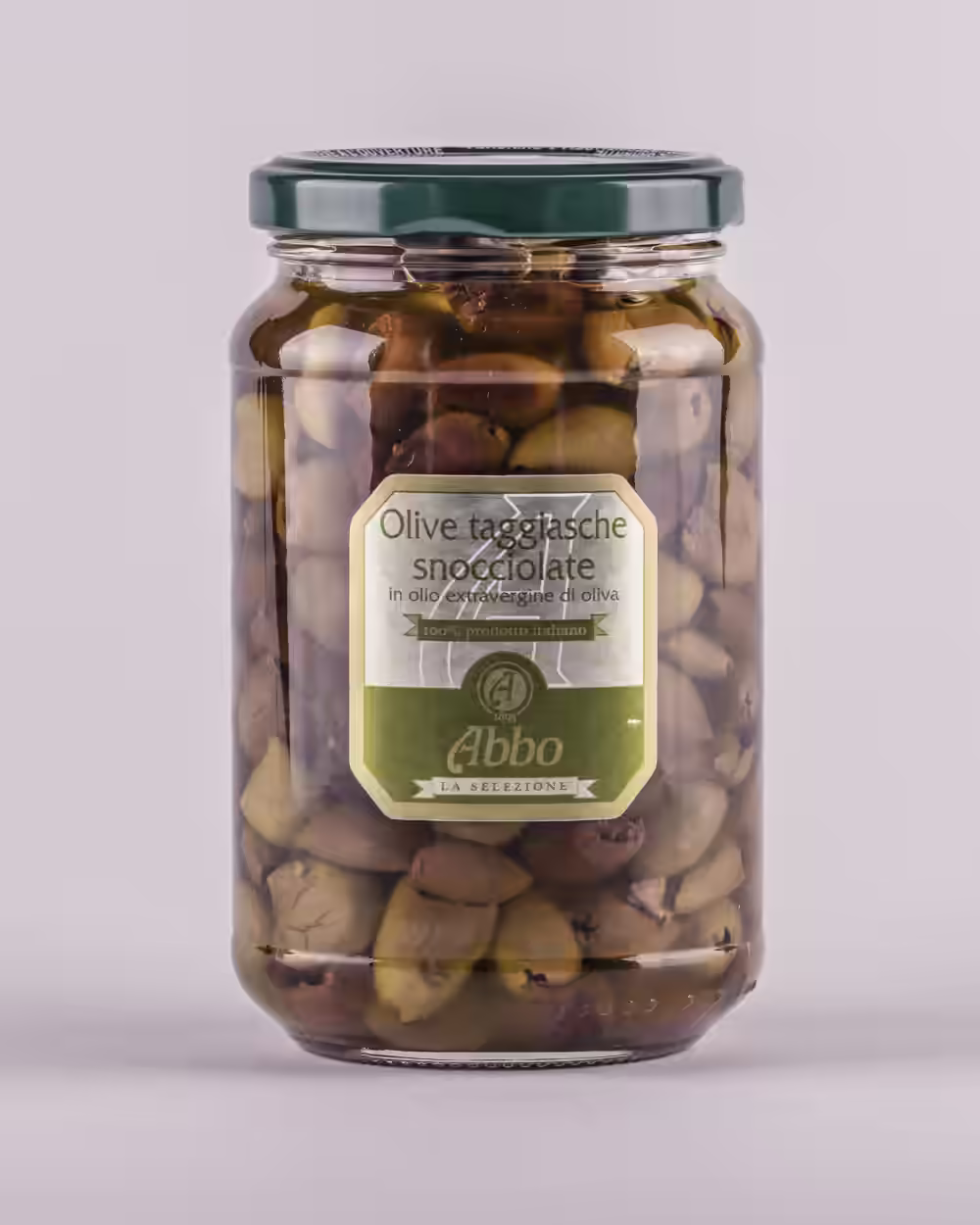 Olive Taggiasche snocciolate in olio EVO — Olio Abbo