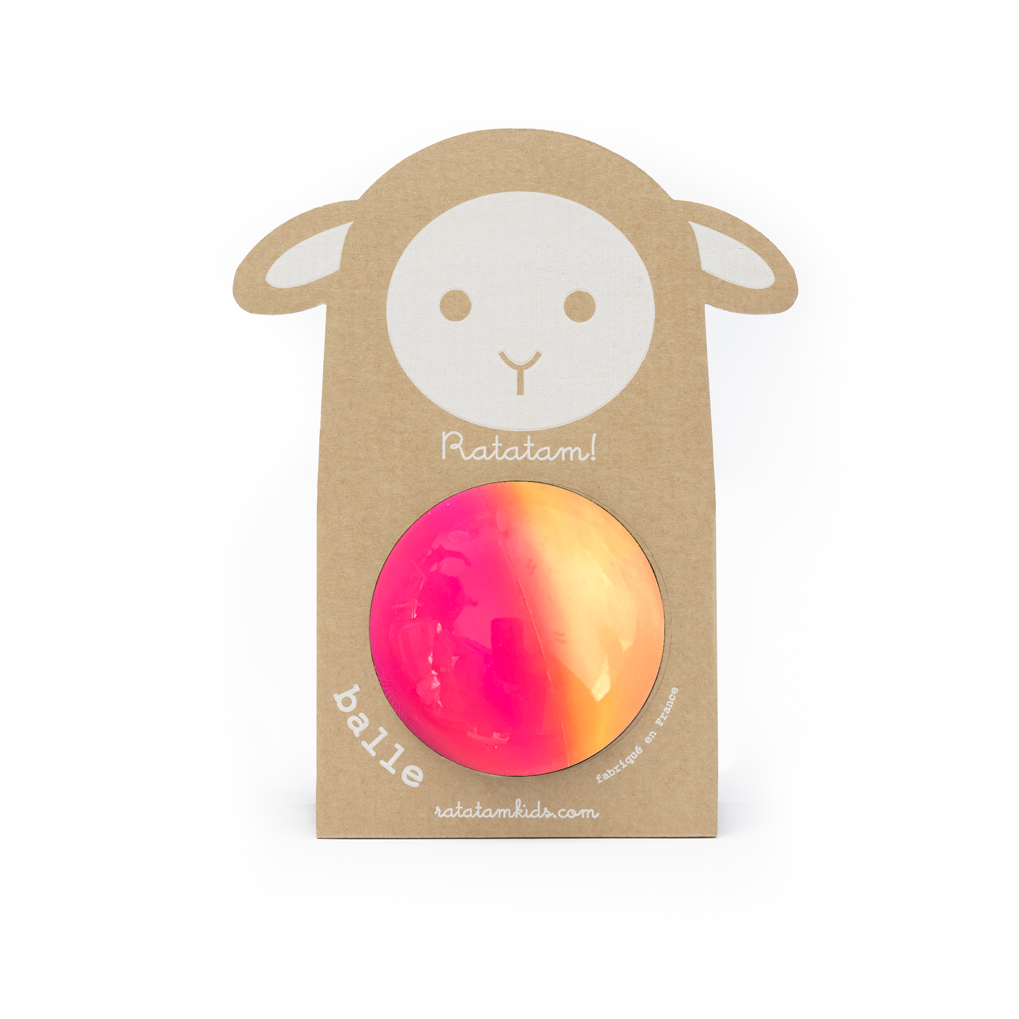 Balle gum 10 cm – Rose&Orange — Ratatam Kids