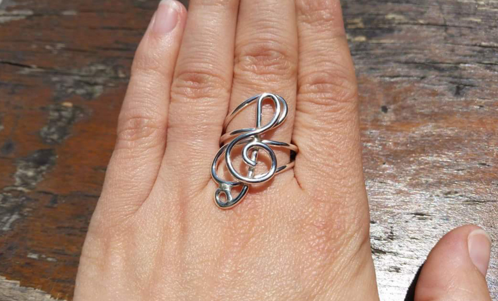 Anillo Clave de Sol — Taller Cascabel