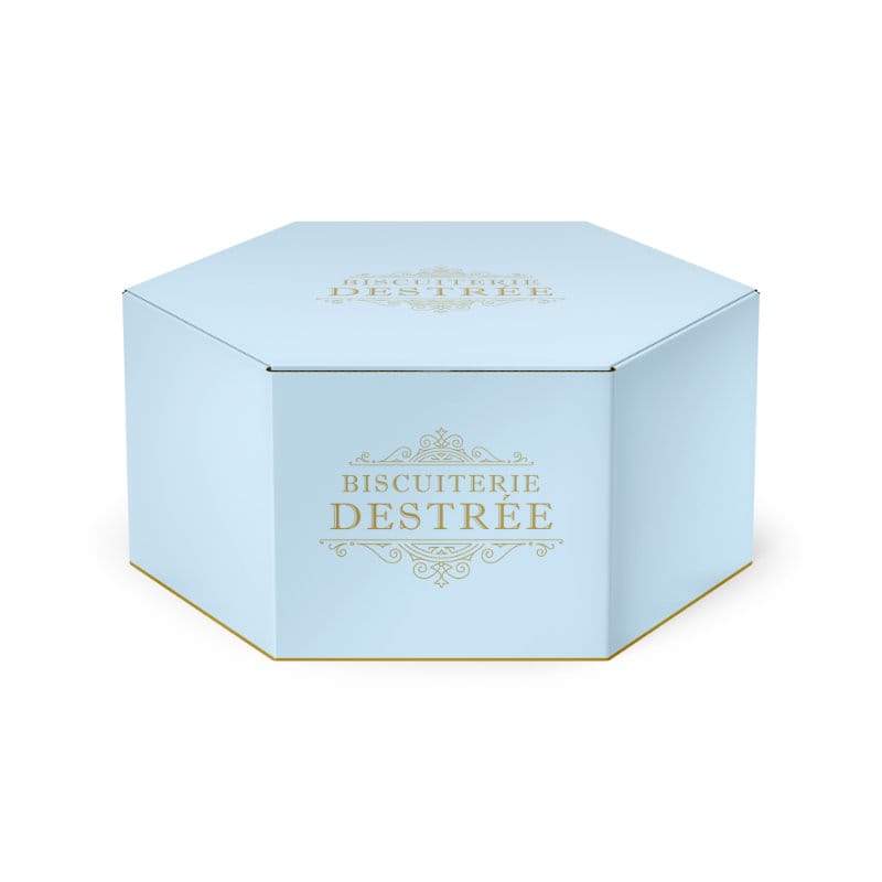Boite cadeau Bleue de 5 x — Biscuiterie Stephen Destrée