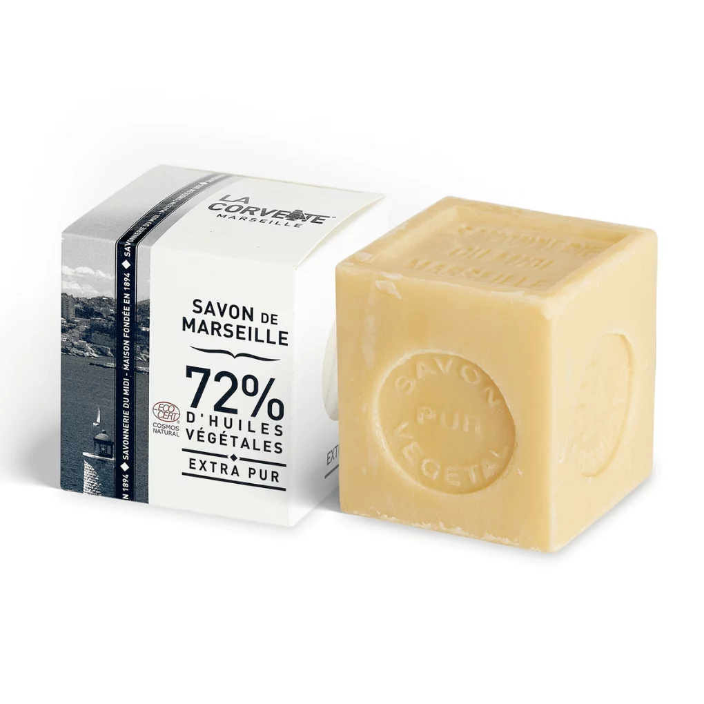Cube de Savon de Marseille EXTRA PUR – En boite – COSMOS NATURAL — La Corvette