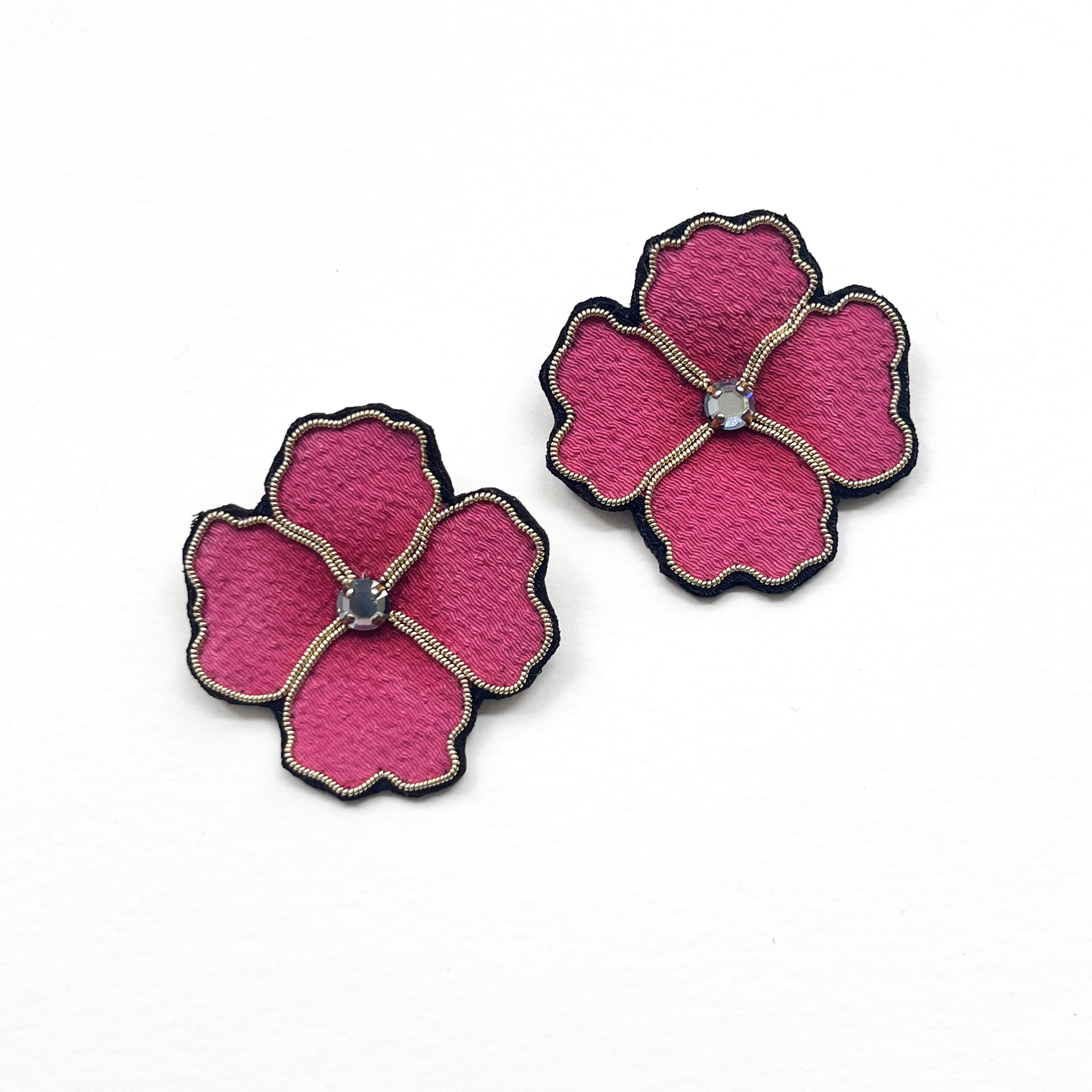 Boucles d’Oreilles Fleurs Or II — Inès Carratié