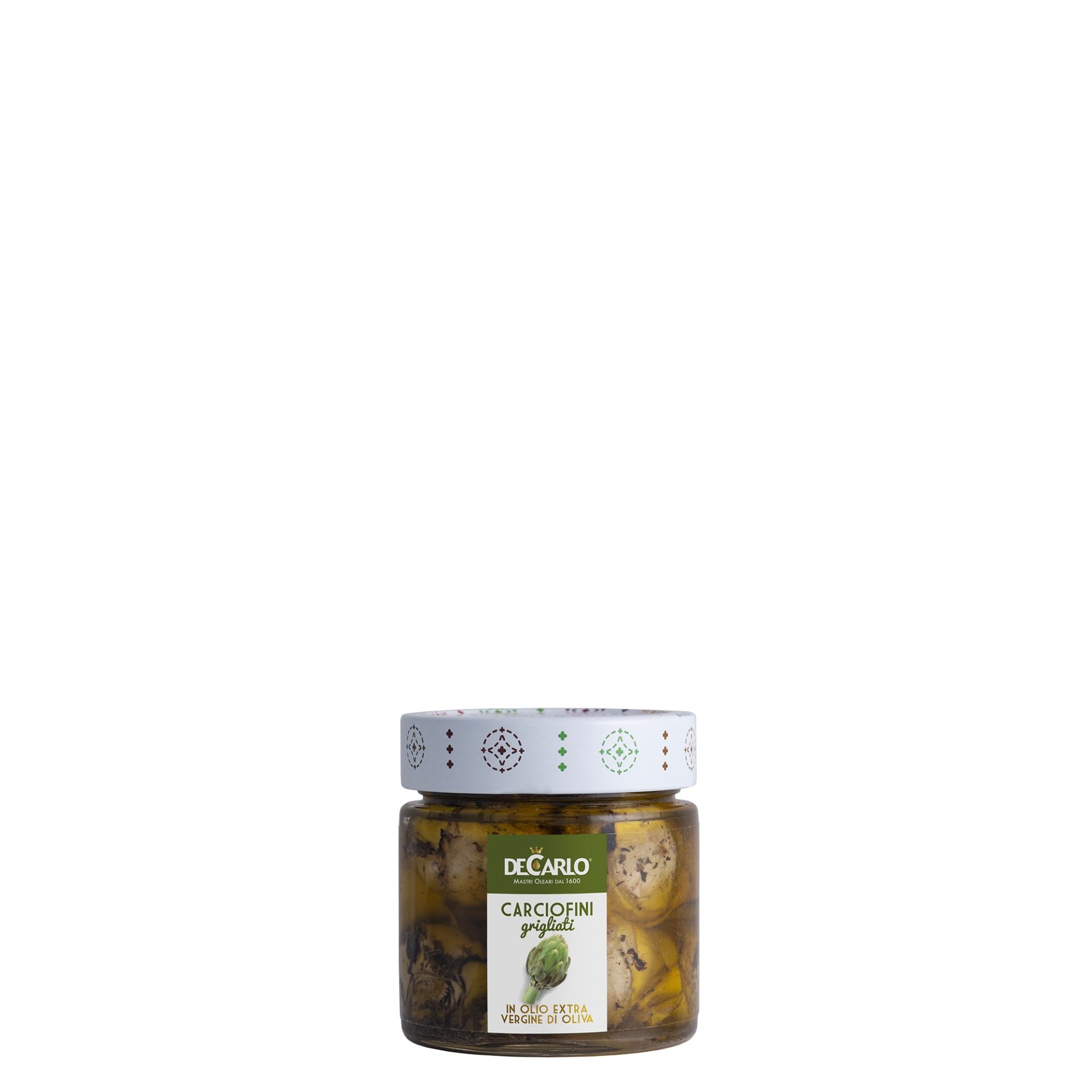 Carciofini Grigliati in Olio Extra-vergine di Oliva — De Carlo