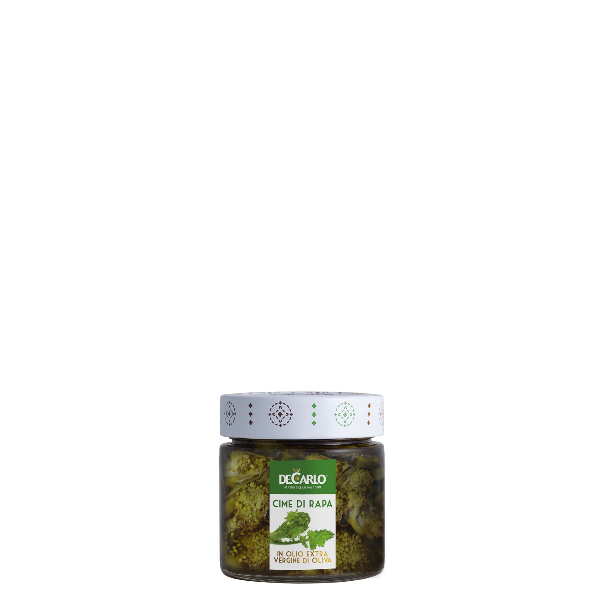 Cime di Rapa in Olio Extra-vergine di Oliva — De Carlo