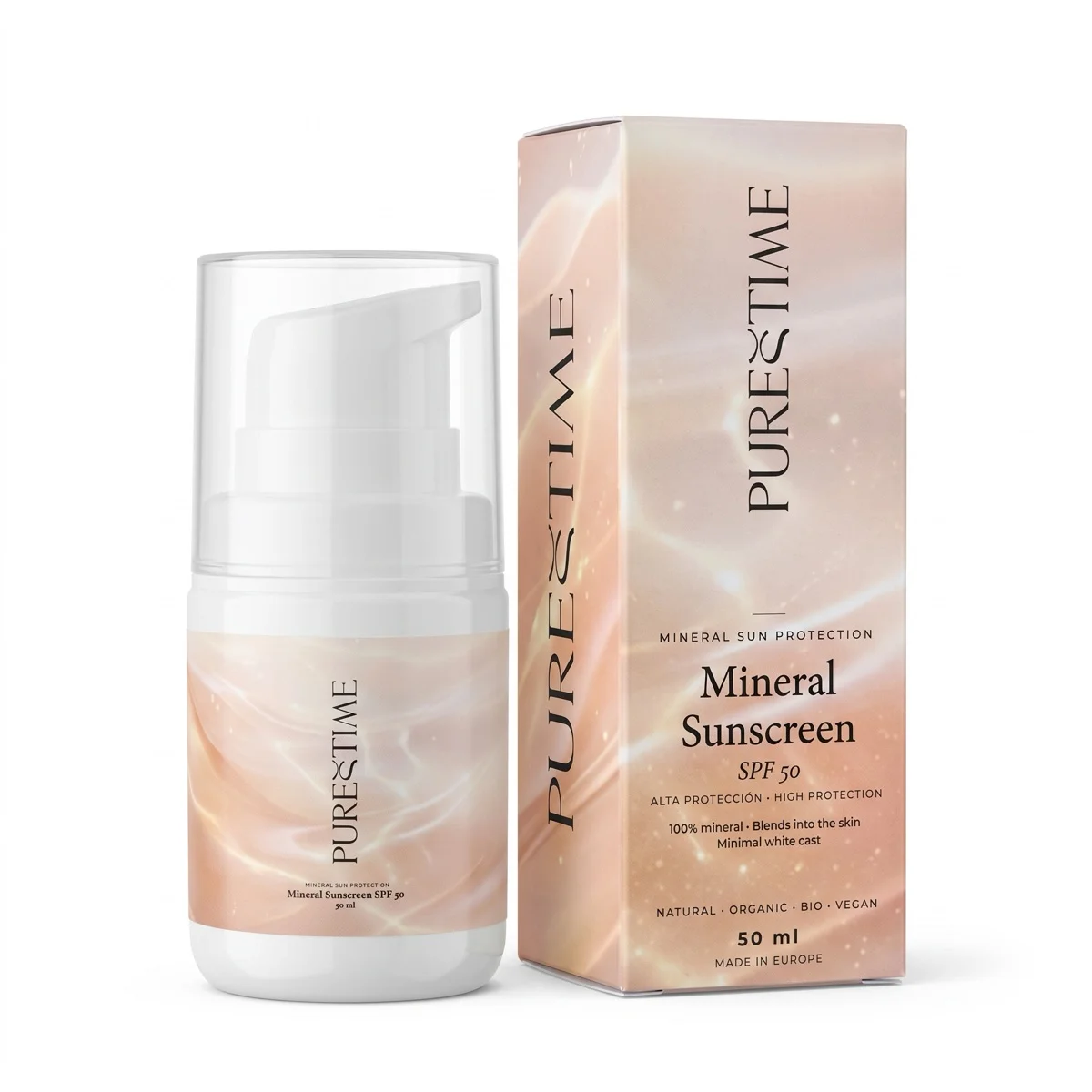 Crema Solar Mineral SPF50 — PURESTIME